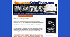 Desktop Screenshot of hollywoodscriptfinder.com